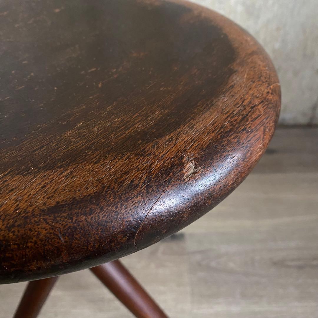 ヴィンテージ　三脚スツール　昭和レトロ