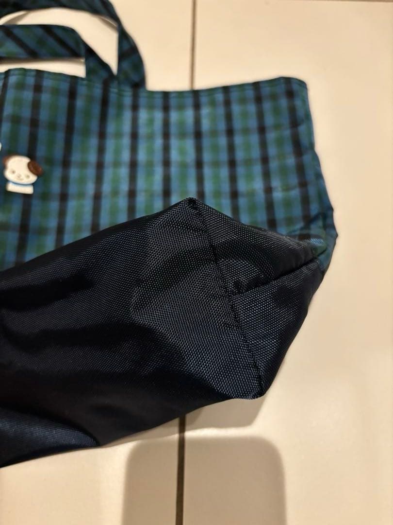 くましゅん　ファミリア　ナイロンレッスンバッグ