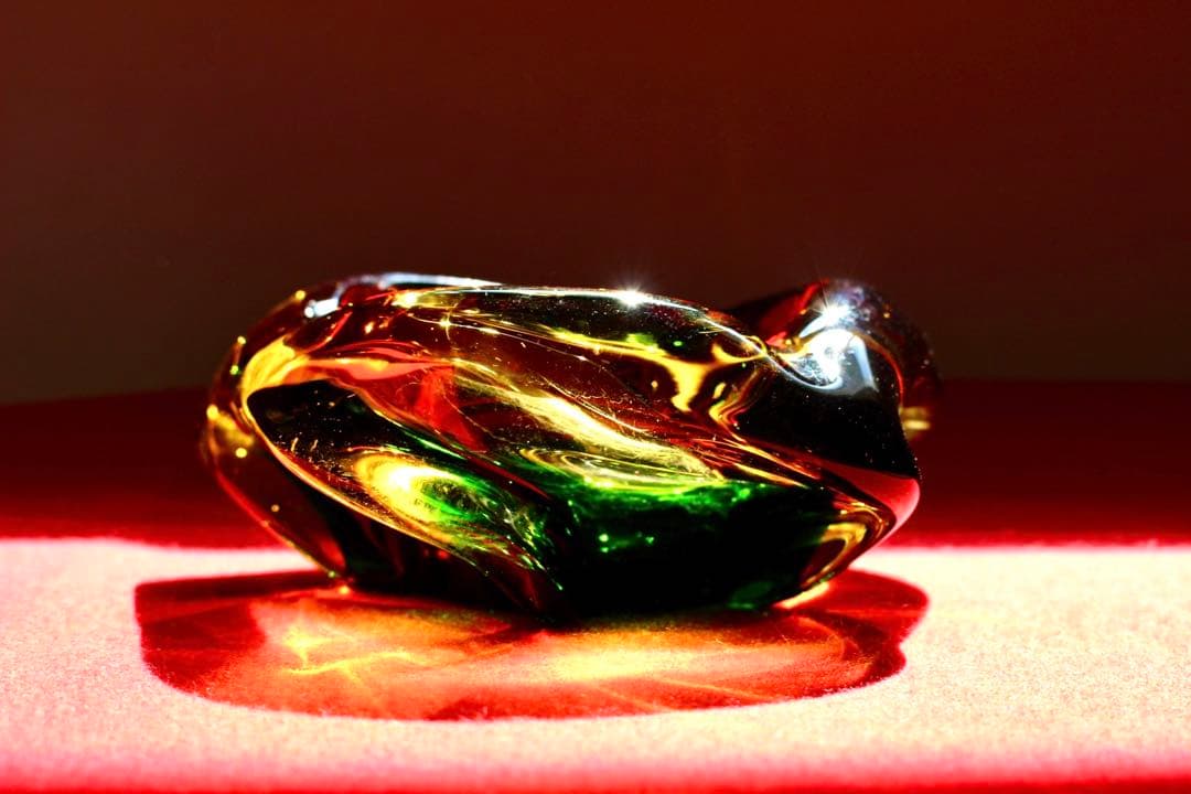 ガラスコレクション【灰皿　昭和レトロ　五角形】