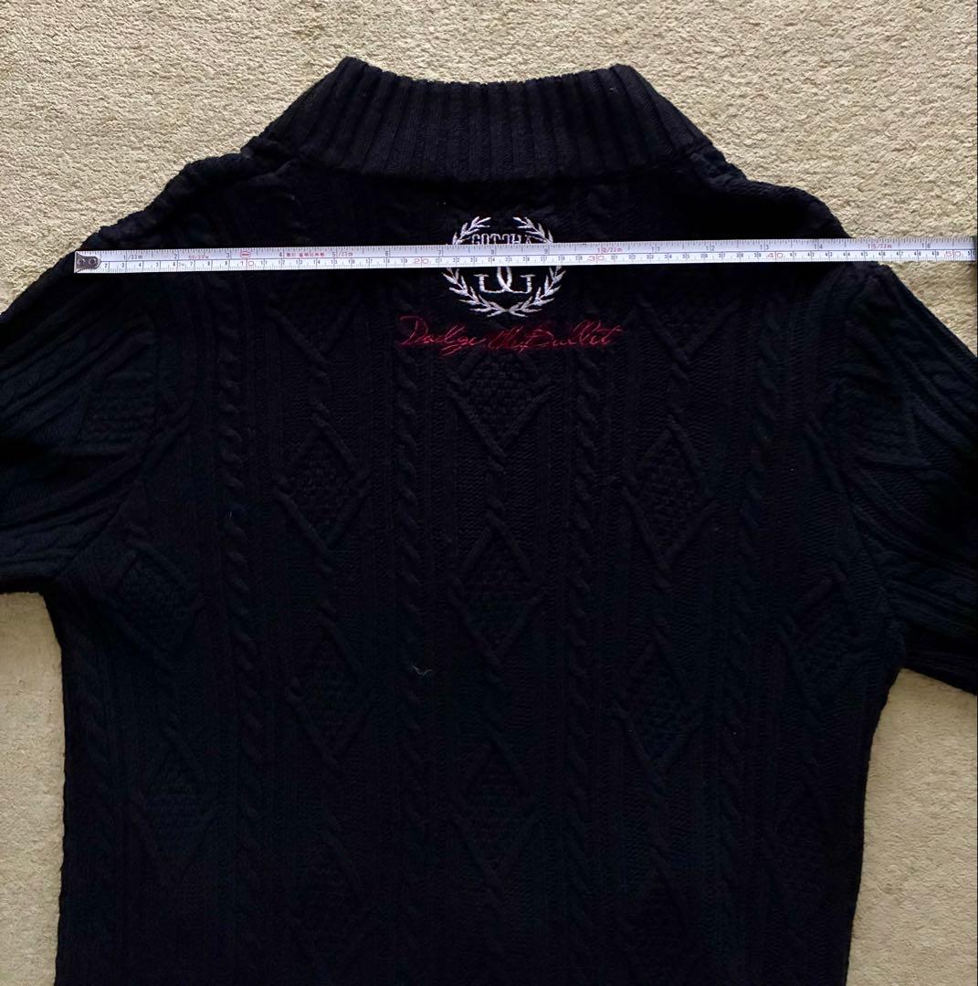 Gotcha Golf ゴルフ フルジップ 黒 M 刺繍ロゴ