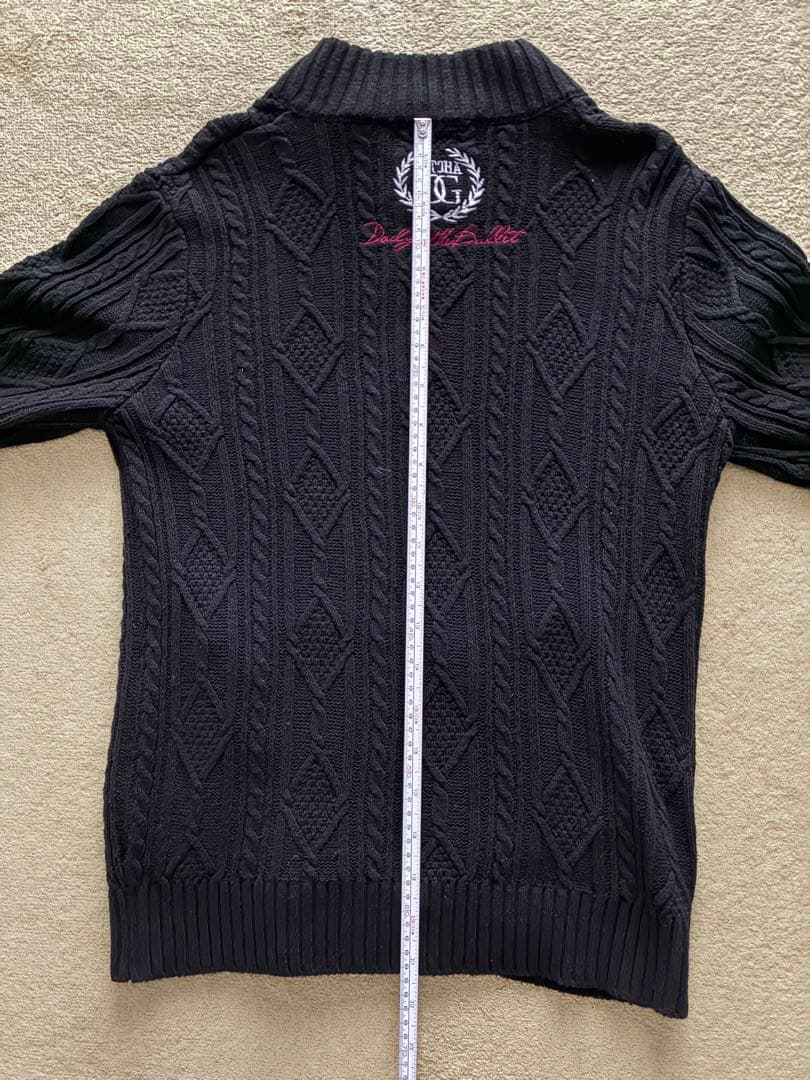 Gotcha Golf ゴルフ フルジップ 黒 M 刺繍ロゴ