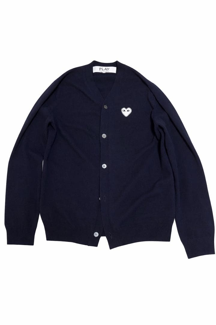 PLAY COMME des GARÇONS ネイビー カーディガン XL