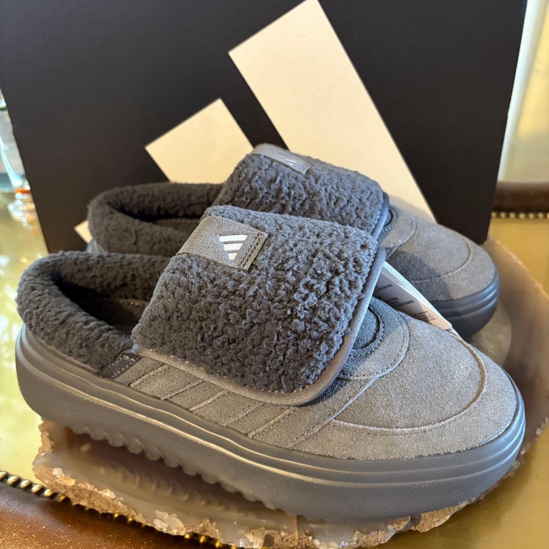 【新品】ADIDAS JS4999 GRAND COURT MULE グレー