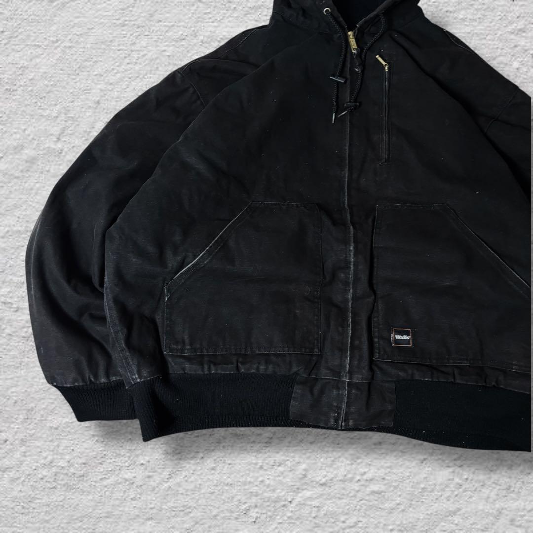 あんもにー vintageダックパーカーアクティブジャケット90sブラック