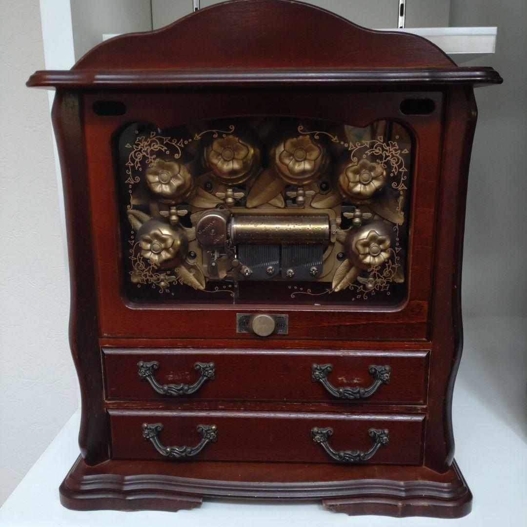 Sankyo オルゴールジュエリーボックス　美しき青きドナウ　アンティーク