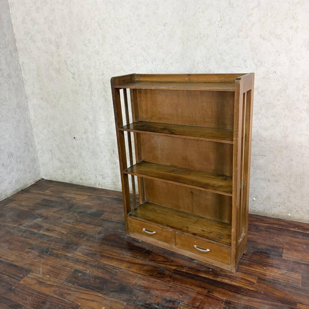 古家具　本棚　棚　飾り棚　キャビネット