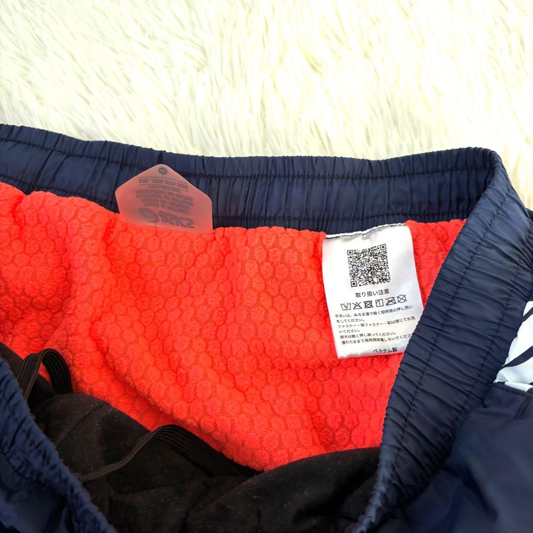 希少サイズ☆極美品☆asics アシックス　トレーニングウェア　上下　紺　3XL
