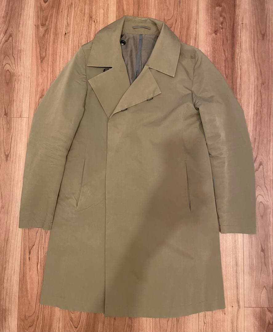 ハイカウントラバークロスフーデットコート&ニットセット