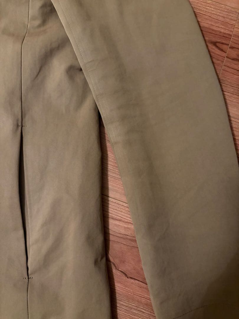 ハイカウントラバークロスフーデットコート&ニットセット