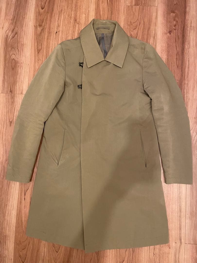 ハイカウントラバークロスフーデットコート&ニットセット