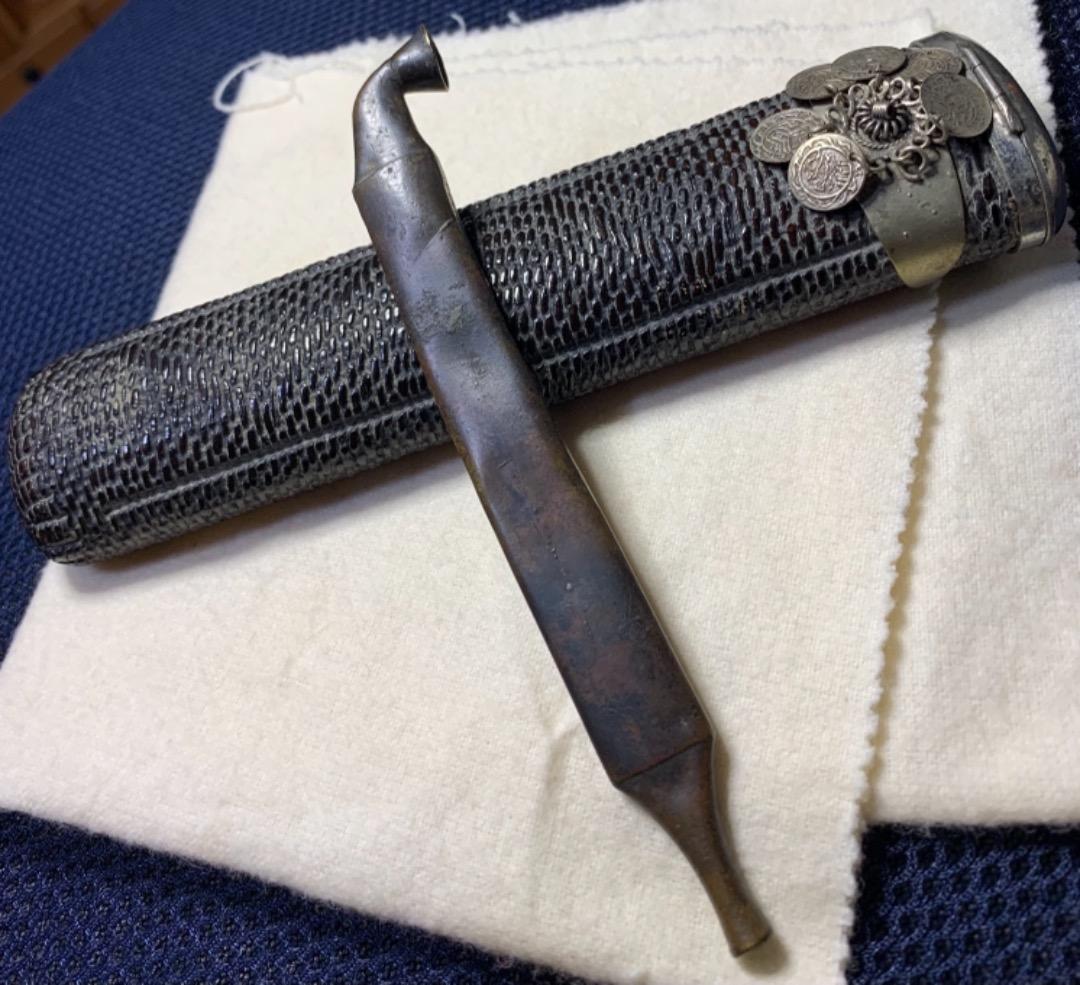 煙管入れ 時代 古い喫煙具 古道具 骨董 キセル入れ キセルケース