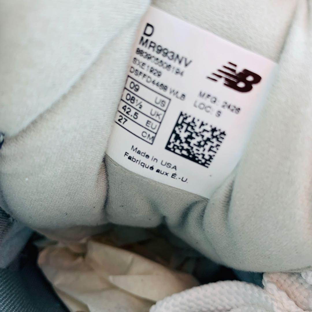 靴 New Balance MR 993NV MADE IN USA