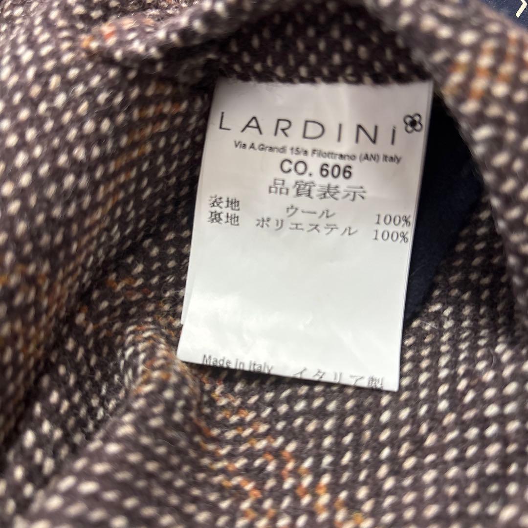 LARDINI チェスターコート チェック柄　サイズ46