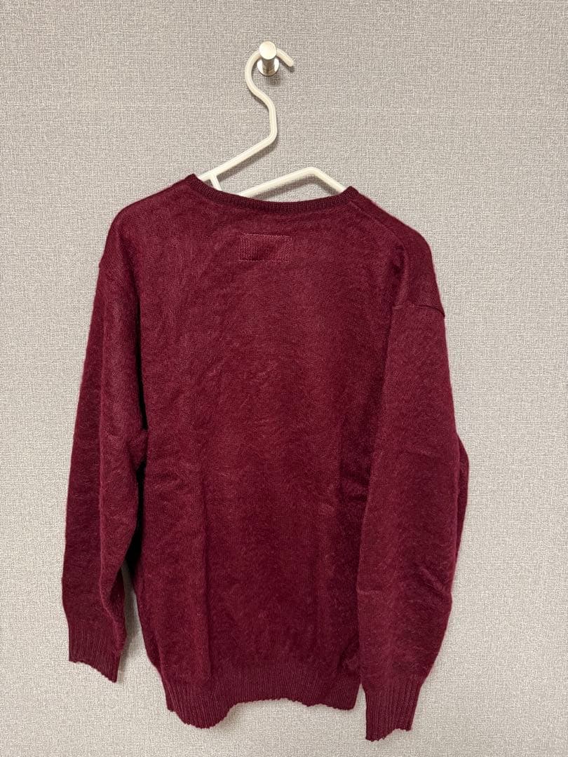 wackomaria モヘア カーディガン バーガンディ M