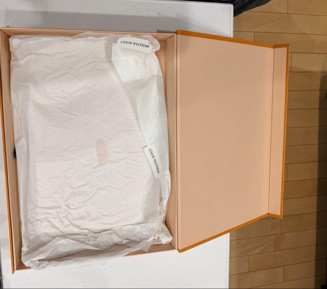 Louis Vuitton モノグラムマフラー グレー/パープル