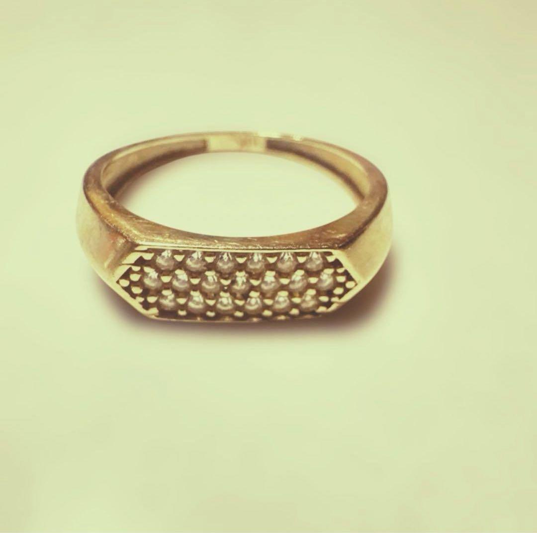 アヴァランチ ゴールド リング 10kジルコニア