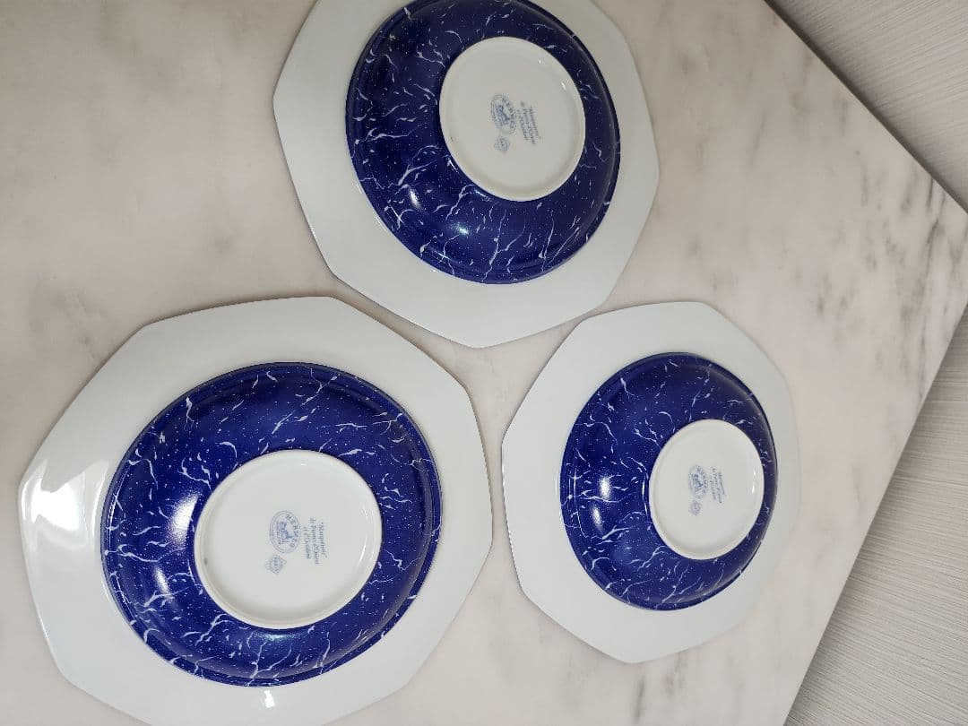 HERMESエルメスの八角形皿ピエールドリアン エドクシダン３枚セット