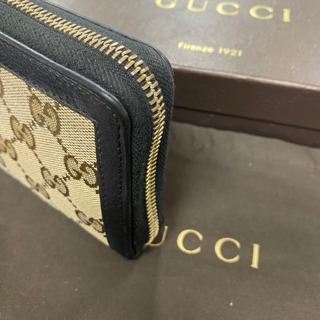 新品同様‼️ グッチ　GUCCI 財布　長財布　シグネチャー　ラウンドファスナー