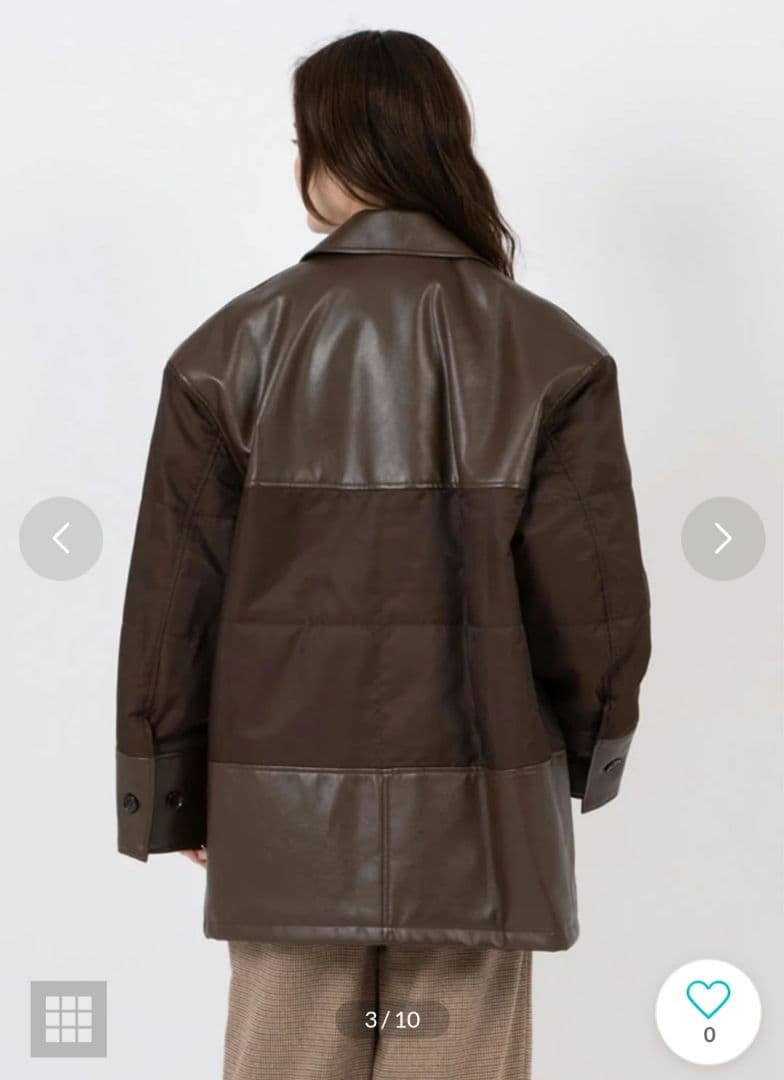 ジャケット・アウター LEATHER SWITCHING OVER JACKET