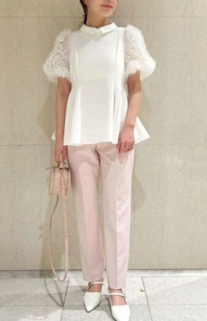 セルフォード　衿つきブラウス　38