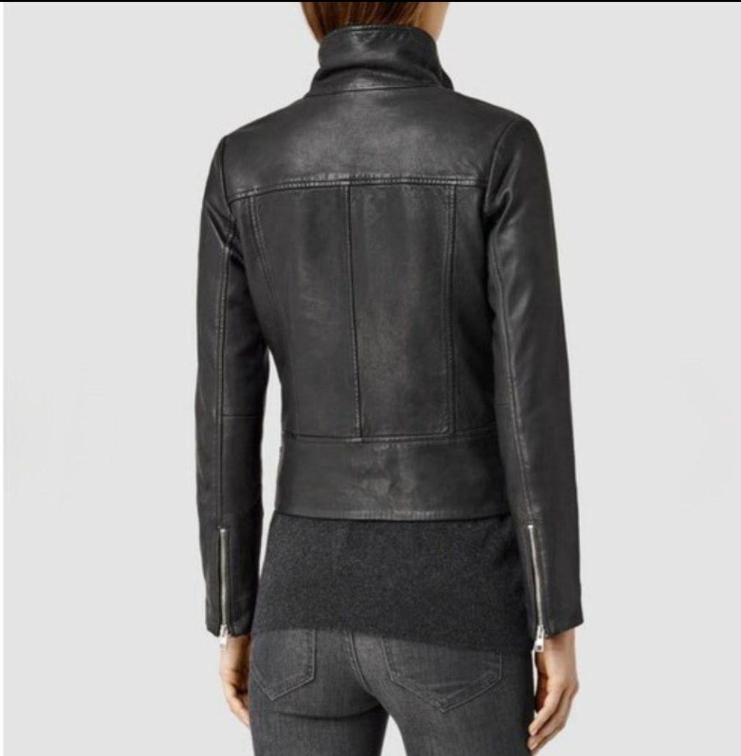 オールセインツ　ダブルライダースジャケット　羊革　本革　サイズ4