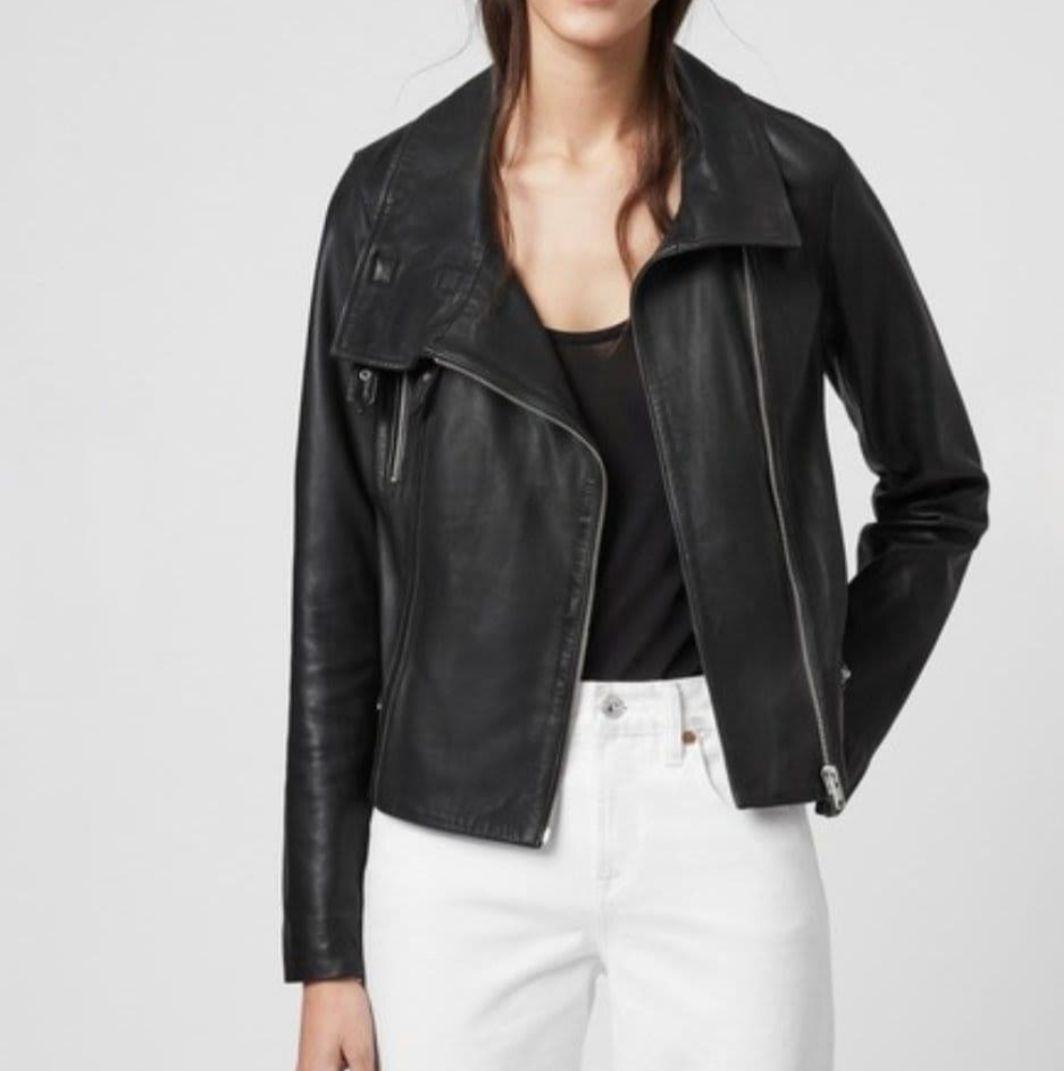 オールセインツ　ダブルライダースジャケット　羊革　本革　サイズ4