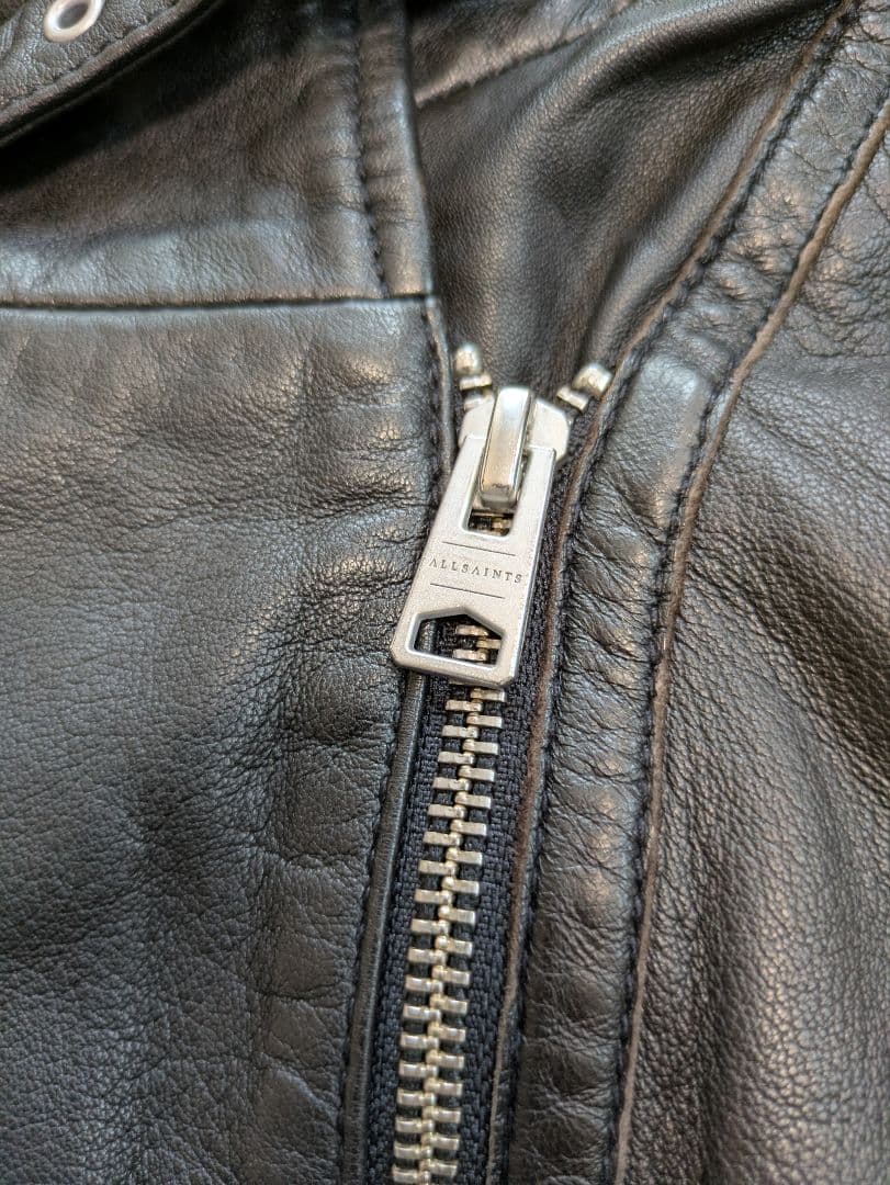 オールセインツ　ダブルライダースジャケット　羊革　本革　サイズ4