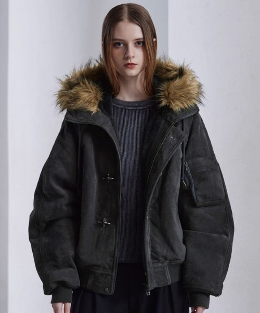 【CLEL】ファイヤーマン テックフェードN-2Bフライトジャケット　ブラック