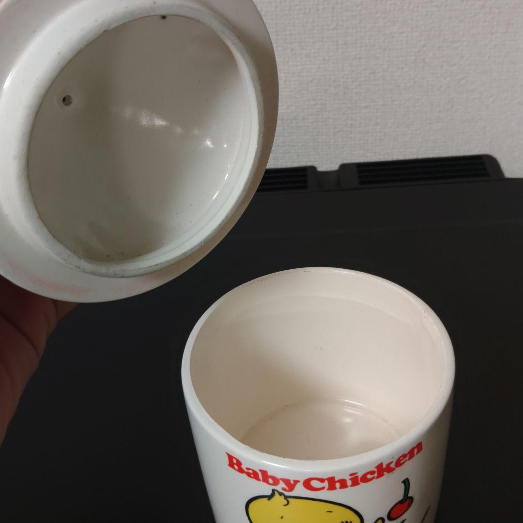 珍品 昭和 レトロ 内藤ルネ 陶器 小物入れ ベビーチキン