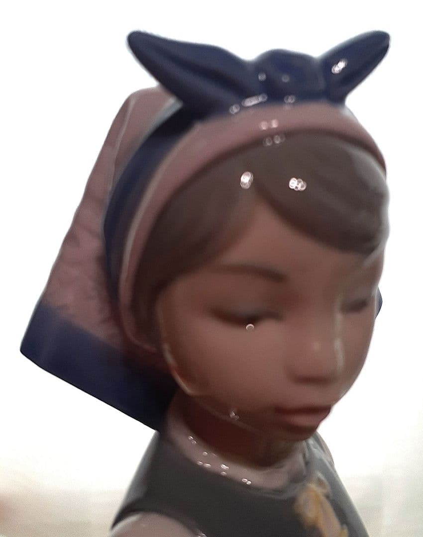 リヤドロ LLADRO 「花車を押す少女」(中古品)