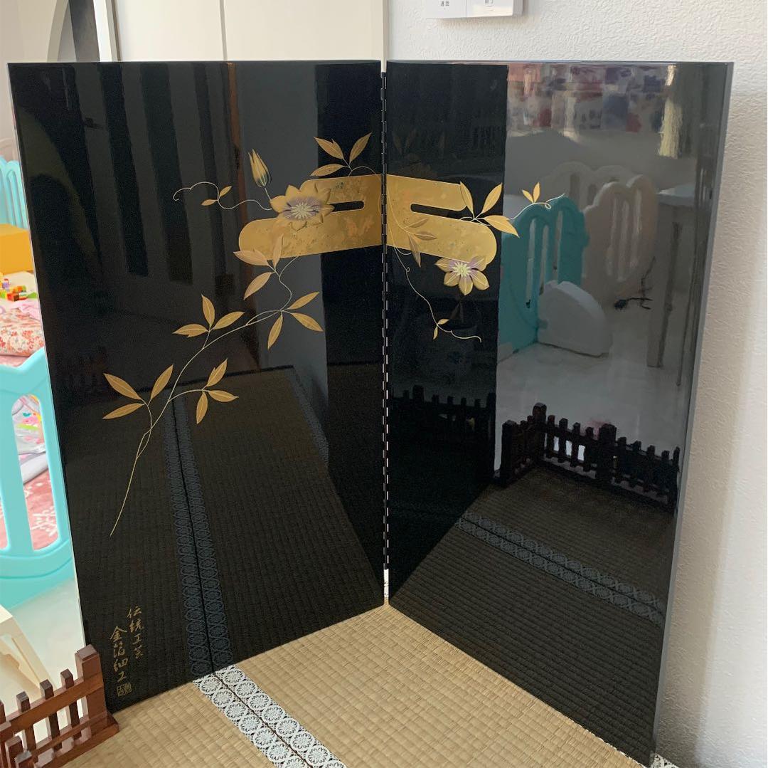 屏風　五月人形