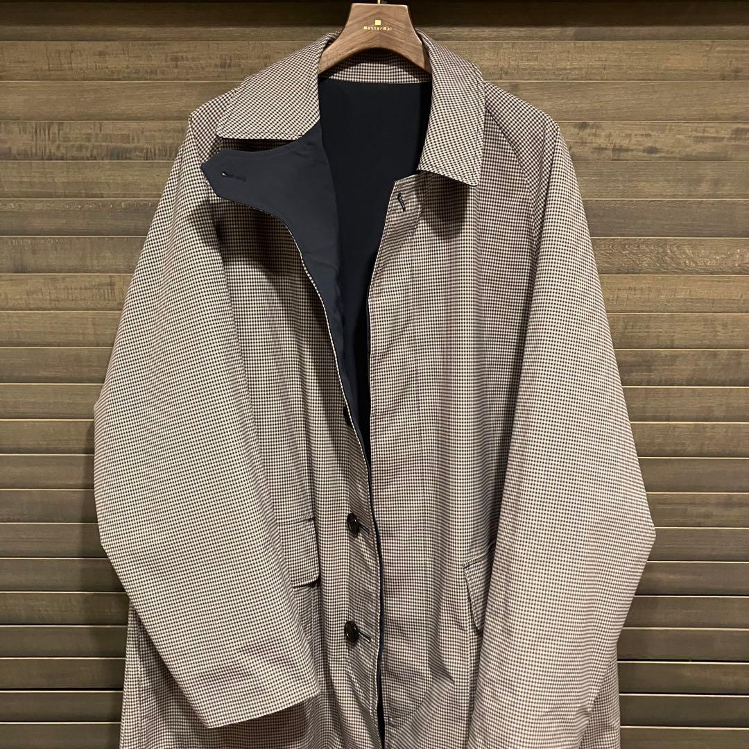 TOMORROWLAND ネイビー ステンカラーコート Mサイズ　リバーシブル