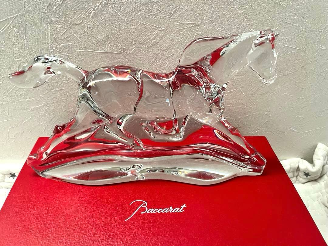 【翌日発送】極希少 特大 Baccarat バカラ ホース 約30cm 3kg