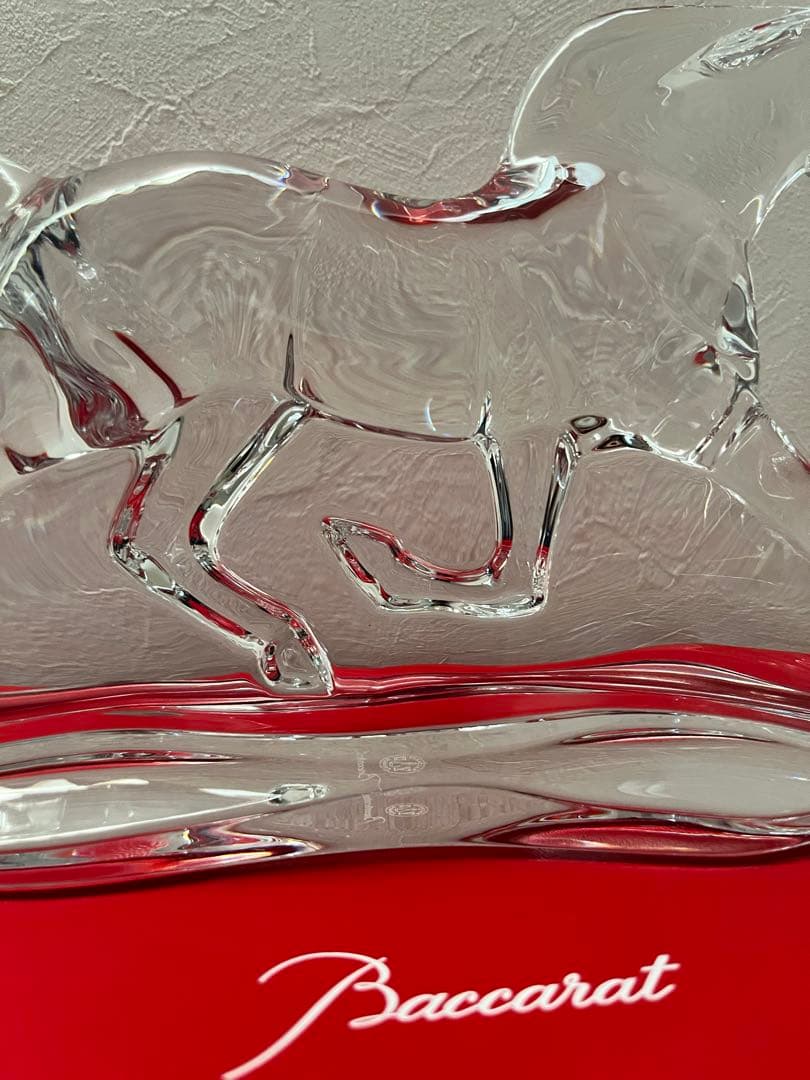 【翌日発送】極希少 特大 Baccarat バカラ ホース 約30cm 3kg