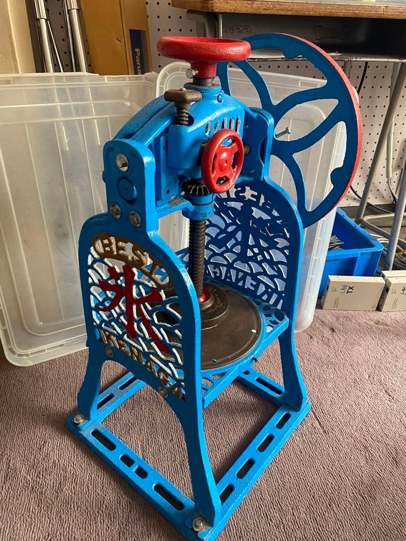 数年前完全整備、実用　池永　カキ氷機