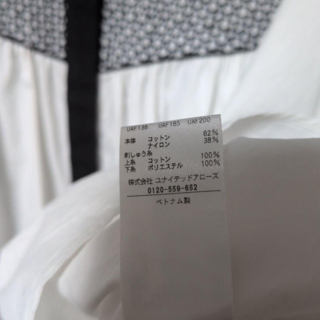 ユナイテッドアローズ エンブロイダリー コンビ ショートスリーブ ブラウス