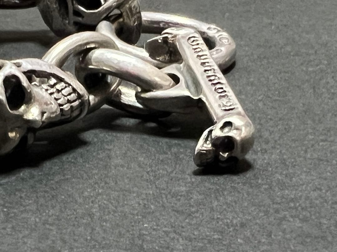 ガボールtype☆スカルブレスレット☆美品シルバー925