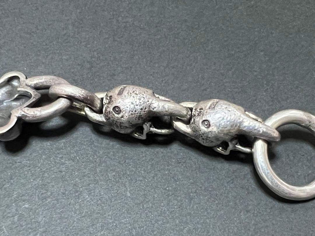 ガボールtype☆スカルブレスレット☆美品シルバー925