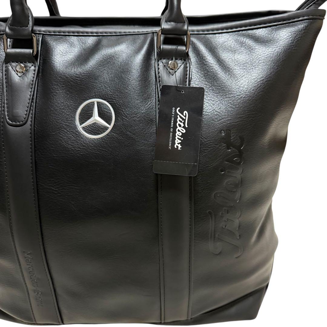 【未使用】ベンツ×タイトリスト トートバッグ 黒 定価1.9万 12312
