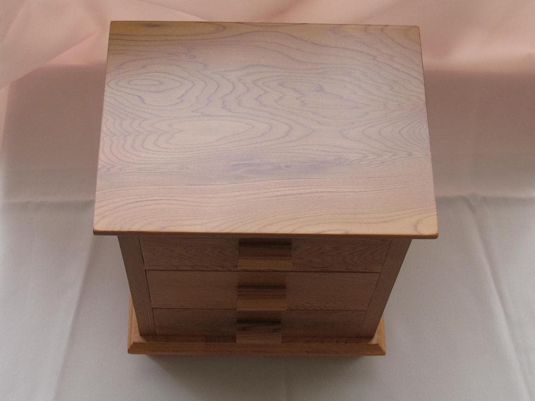 屋久杉三段小物入れ