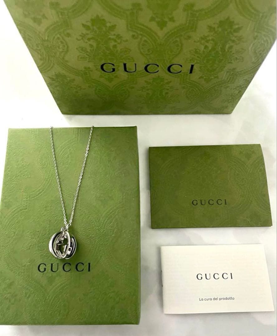 ✨極美品✨ GUCCI GGロゴ チャームネックレス【確実正規品】