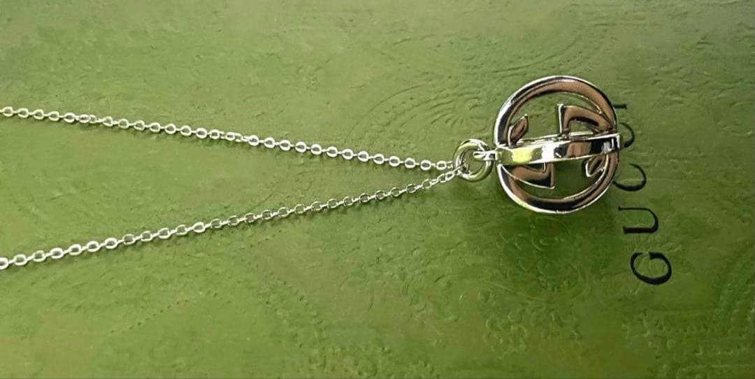 ✨極美品✨ GUCCI GGロゴ チャームネックレス【確実正規品】