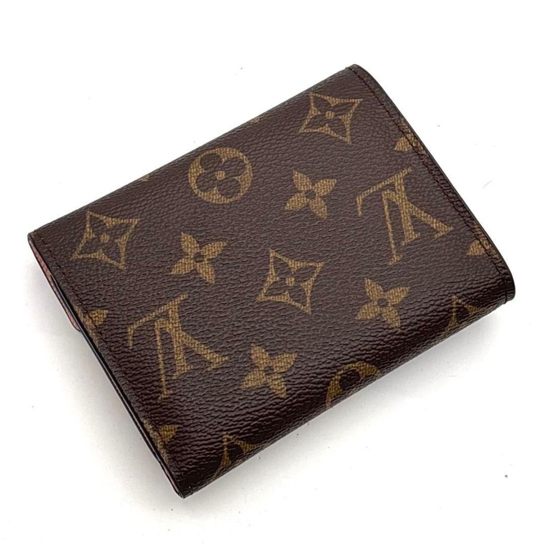 ルイヴィトン モノグラム ヴィクトリーヌ 三つ折り財布 ローズバレリーヌ