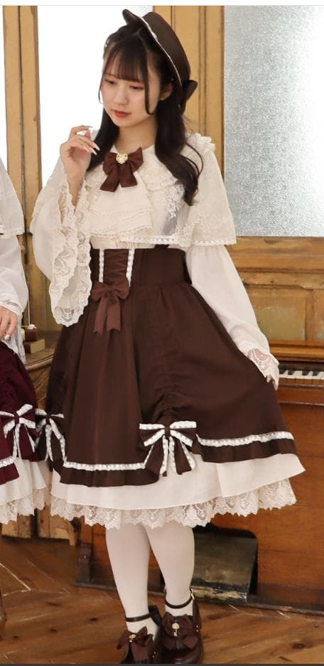 Amavel　ブラウス・スカート・帽子　3点セット