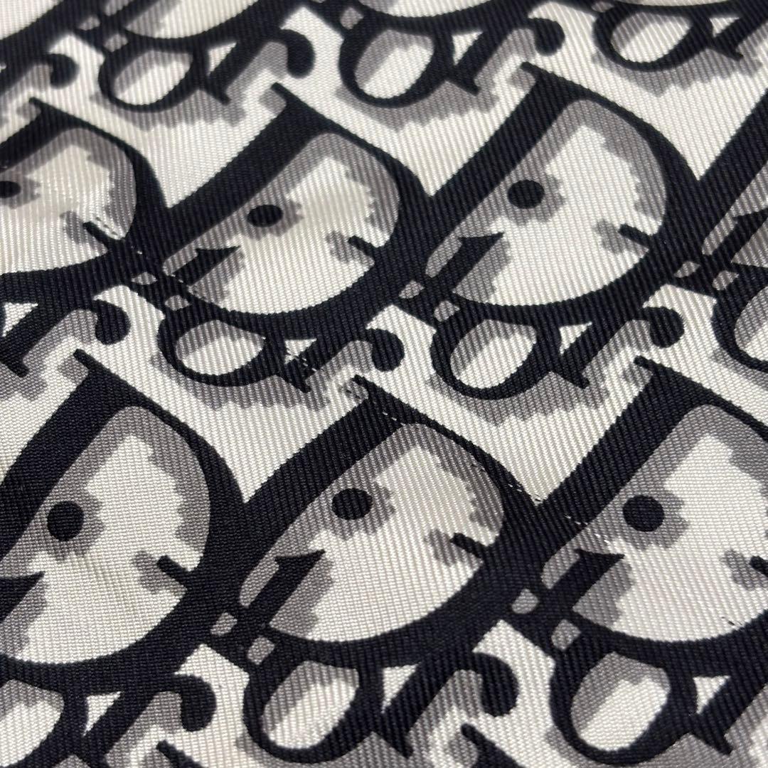 Christian Diorディオール トロッター柄 シルク スカーフ ブラック