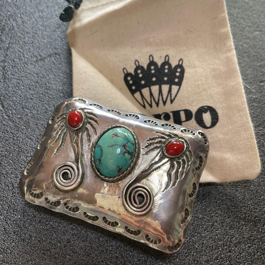 シルバーターコイズバックル