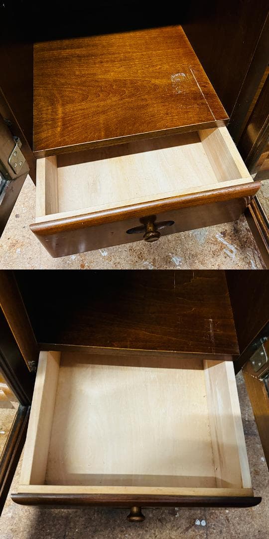 カリモク家具 リビングボード W148cm ガラス キャビネット 飾り棚