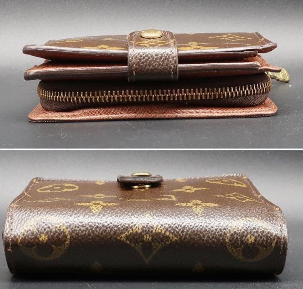 正規品 ヴィトン 財布 モノグラム コンパクトジップ スペイン製 ショッパー