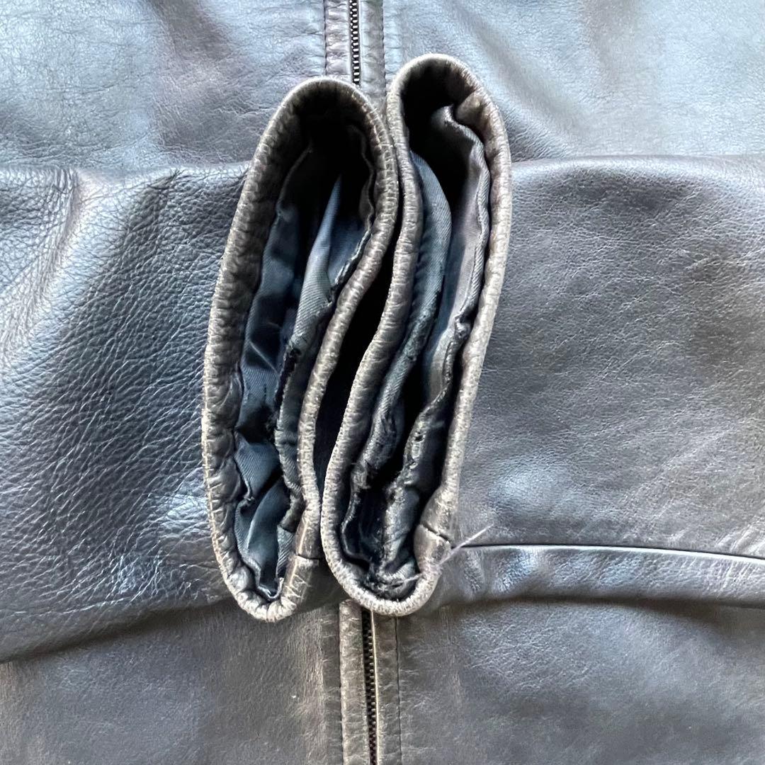 APC アーペーセー　フランス製　レザージャケット　シングルライダース　牛革