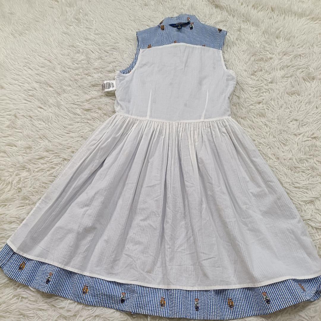 ポロラルフローレン ポロベア ロングフレアワンピース サイズ16 160 総柄